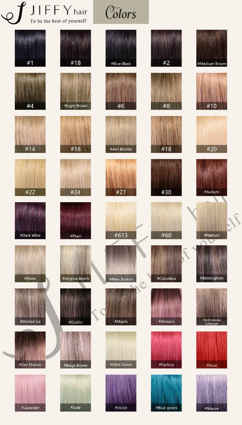 flat tip hair extensions color