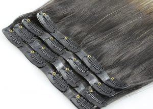 pu clip in hair extensions