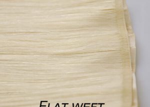 Flat weft hair extensions