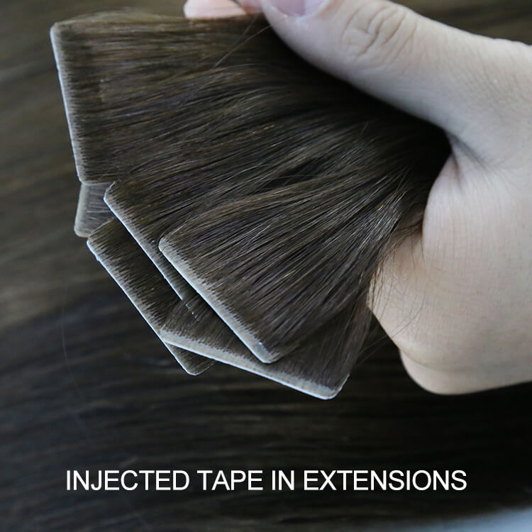 injected tape in hair extensions