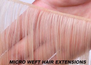 micro weft hair extensions