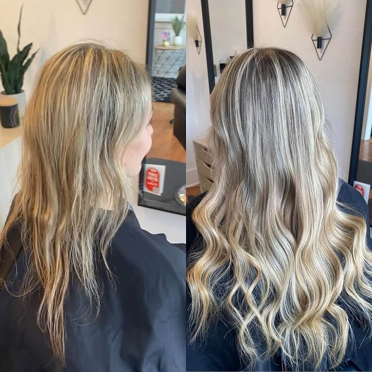 Extensiones de cabello con cinta adhesiva