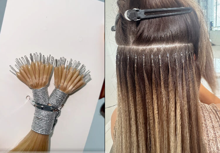 Extensiones de cabello con anillos nano Jiffy Hair
