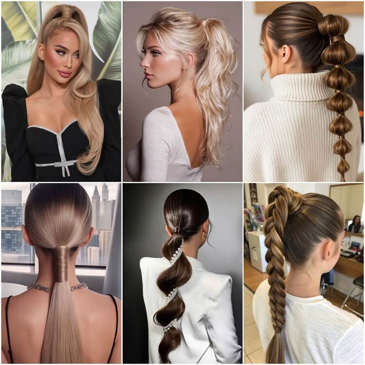10 Beautiful Ponytail Hairstyles with Hair Extensions
