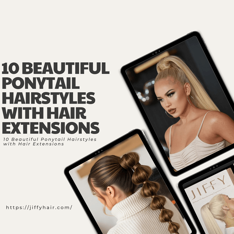 10 Beautiful Ponytail Hairstyles with Hair Extensions