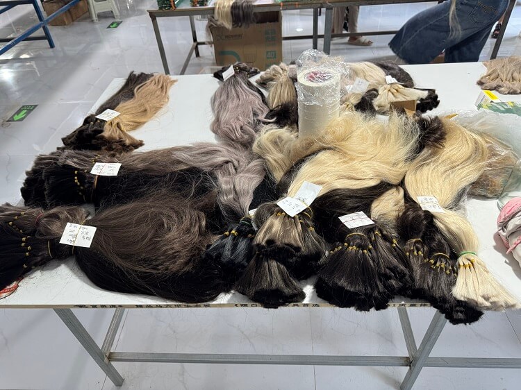 Extensiones de cabello humano Remy auténtico para salones profesionales