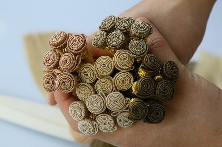 jiffy hair hand tied weft hair extensions