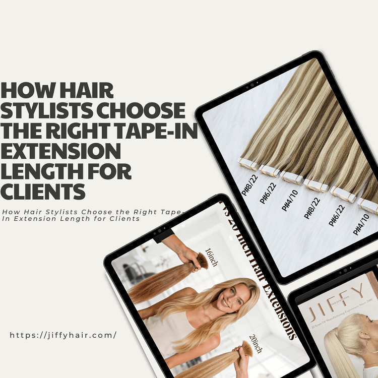 How Hair Stylists Choose the Right Tape-In Extension Length for Clients