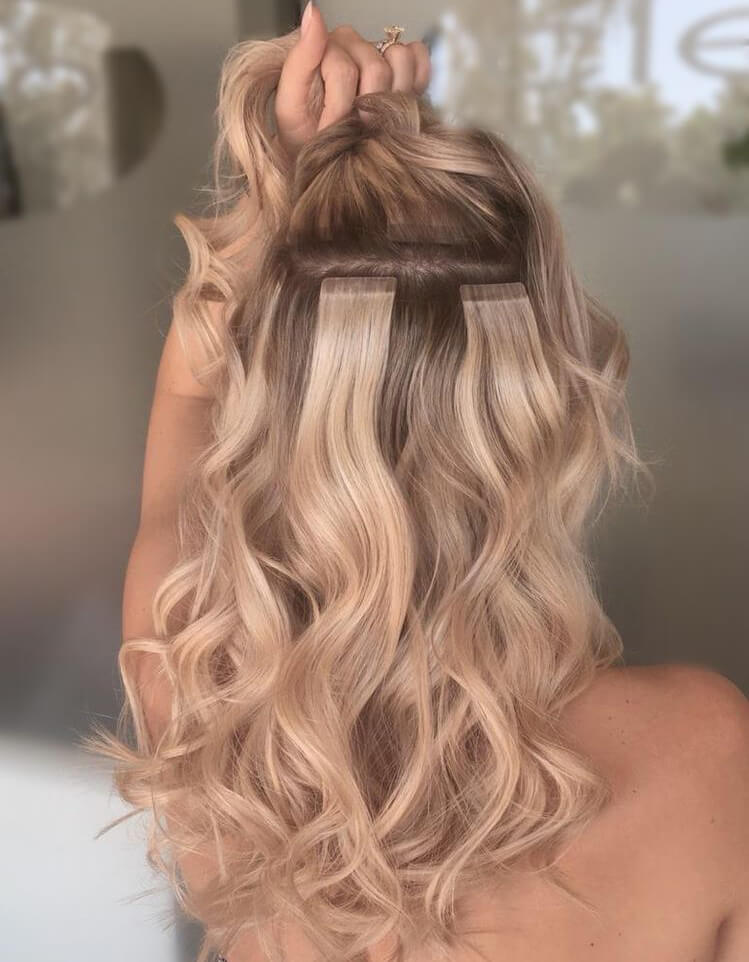 Curly Tape-In Hair Extensions