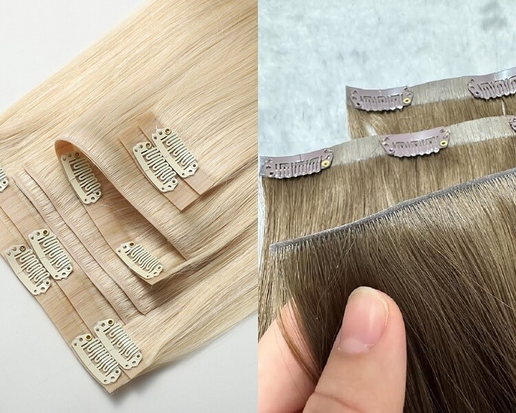 Seamless Clip-In Hair Extensions for Thin Hair