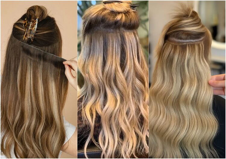 Clip In vs Tape In vs Weft