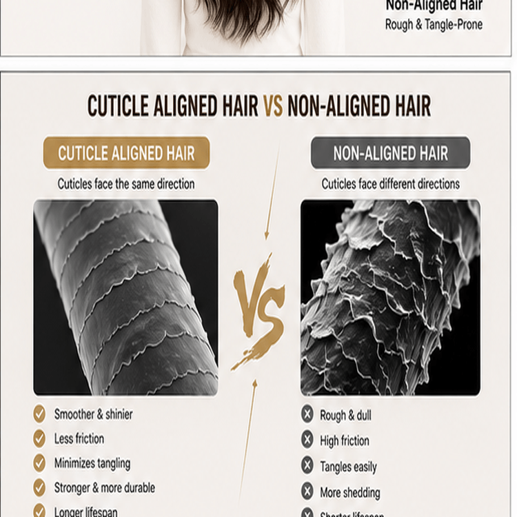 Cuticle Aligned vs Non-Aligned