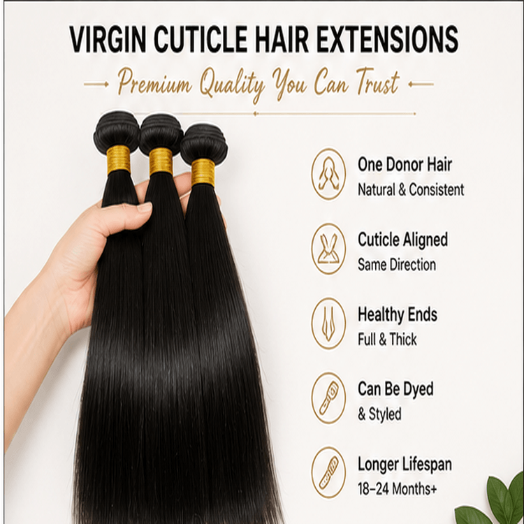 Virgin Cuticle Hair Features